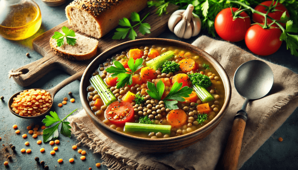 lentil and vegetable soup