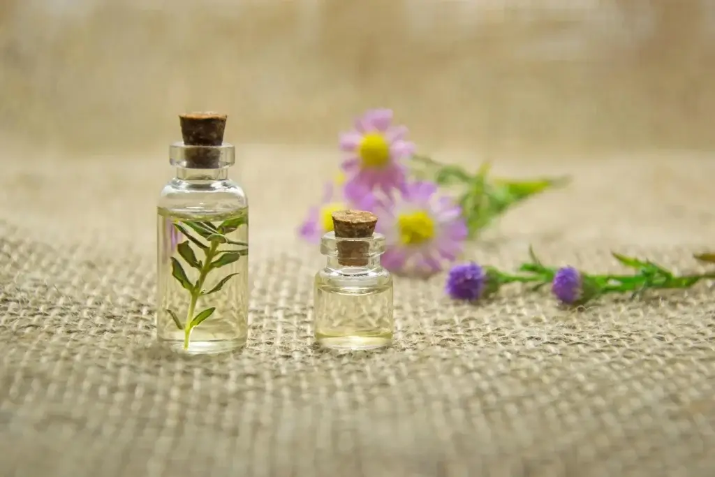 two vials of fragrance